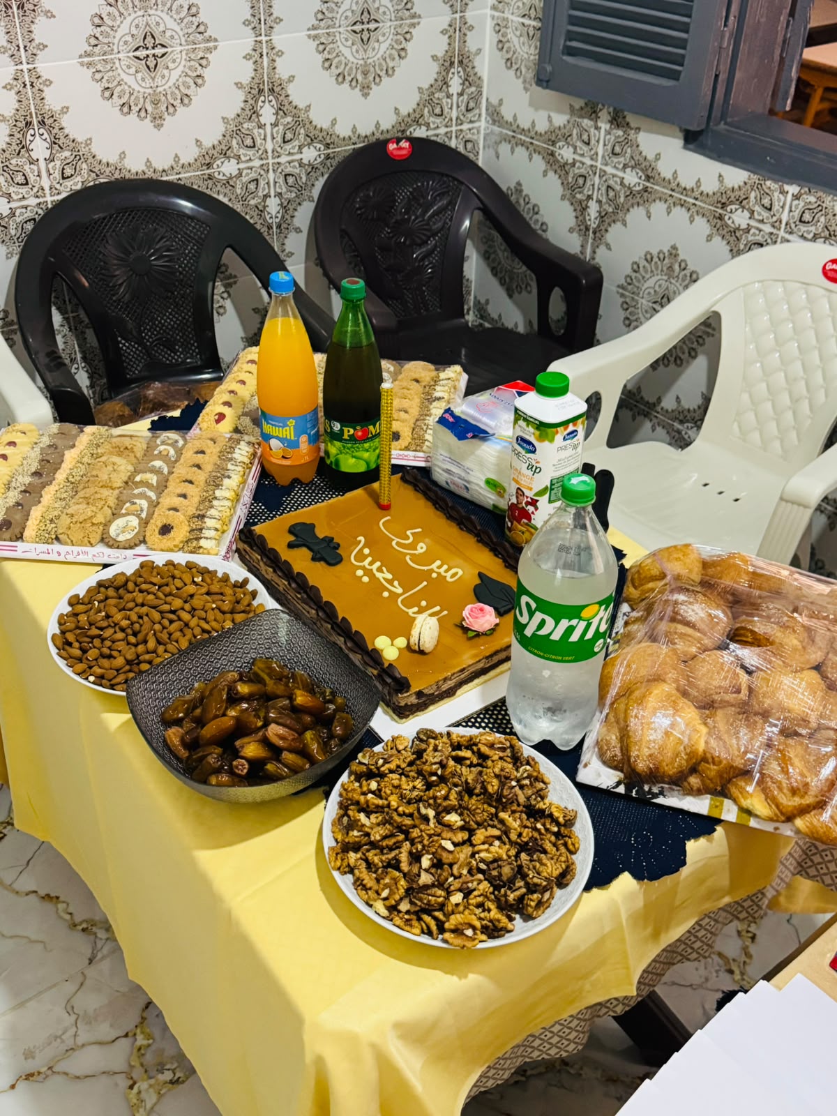 فضاء استقبال حفل تكريم التلاميذ